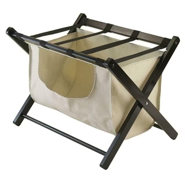 Dora Luggage Rack with removable fabric basket, Wall-To-Wall, Mfr#: WA143789