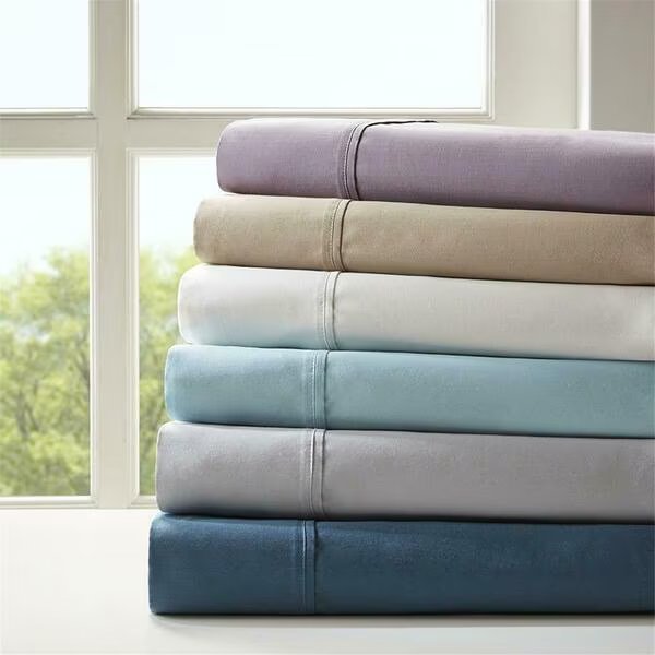 Cotton Blend 6 Piece Sheet Set - Purple, California King Size, 6PK, Madison Park, Mfr#: MPH20-0012