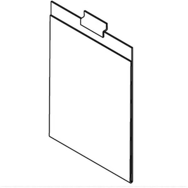 8.5 x 11 in. Portrait Slatwall Sign Holder, Amko, Mfr#: SWP2035