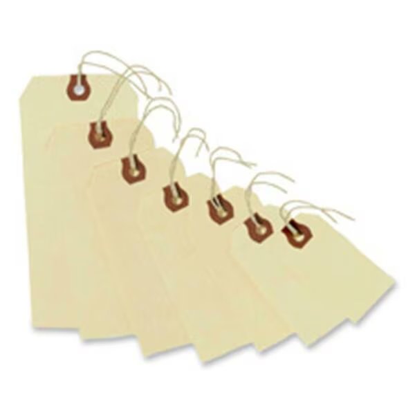 Consumer Products Shipping Tags- No 5 Strung- 4-.75in.x2-.38in.- Manila, Workstationpro, Mfr#: TH127322