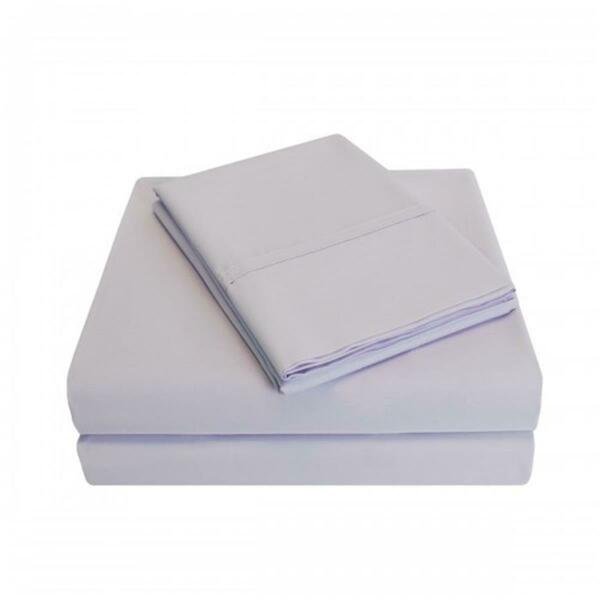 300 King Sheet Set- Percale Solid Patterned - Lilac, Luxor Treasures, Mfr#: P300KGSH SLLI