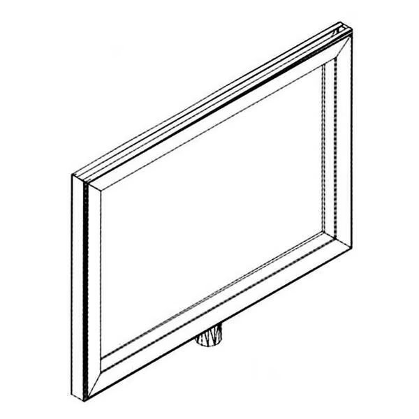 5 x 7 in. Metal Sign Holder, Chrome, Amko, Mfr#: MC57-CH