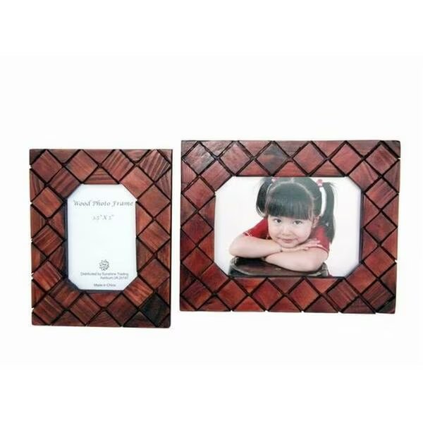 Handmade Wood Photo Frame - 5 x 7 Inch, Sunshine Trading, Mfr#: ST-20-7