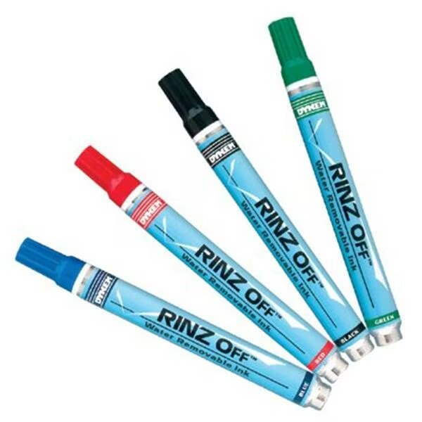 Rinz Off 916 Blue Mediumtip Marker, Dykem, Mfr#: 253-91105