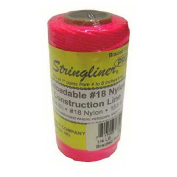 35162 Braided Construction Line Roll- Fluorescent Pink - 250 ft., Us Tape, Mfr#: 832766