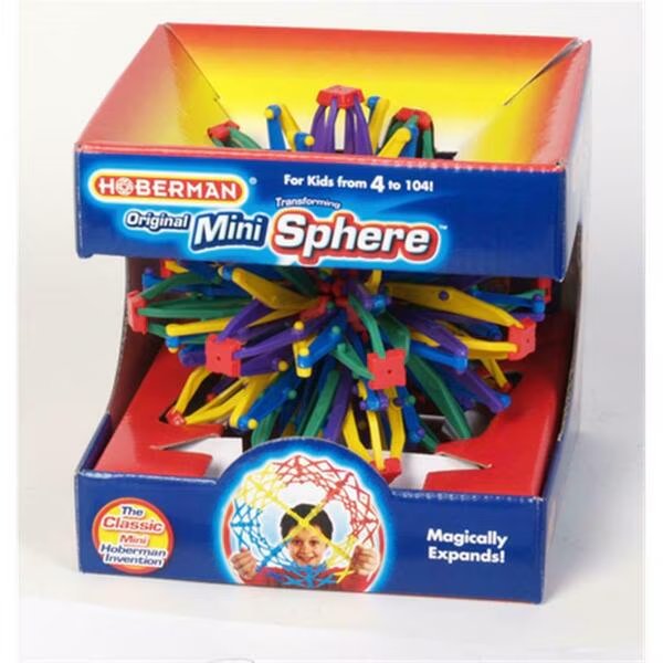 Hoberman Mini Sphere Toy - Rainbow, Tedco Toys, Mfr#: M1301