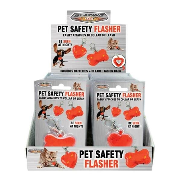 900233 Pet Safety Flasher, 24PK, Blazing Ledz, Mfr#: 9264839