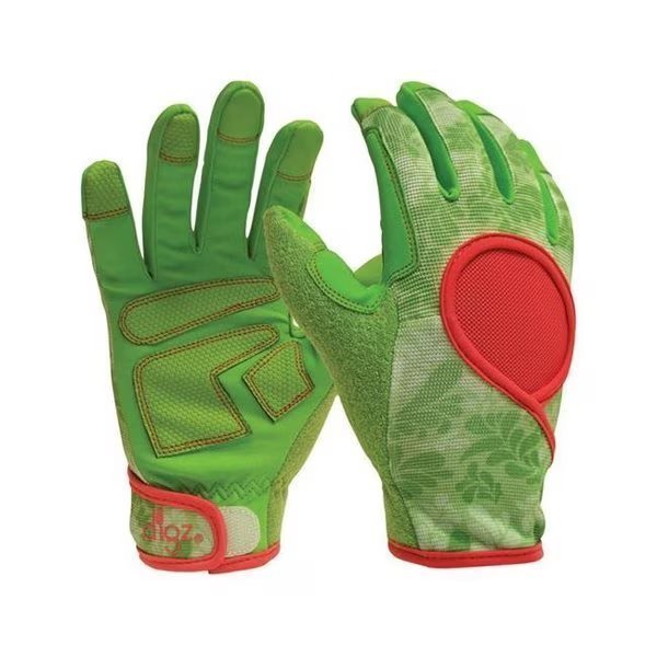 Digz 7503436 Womens Synthetic Leather Gardening Gloves - Green  Small, Digz, Mfr#: 7503436