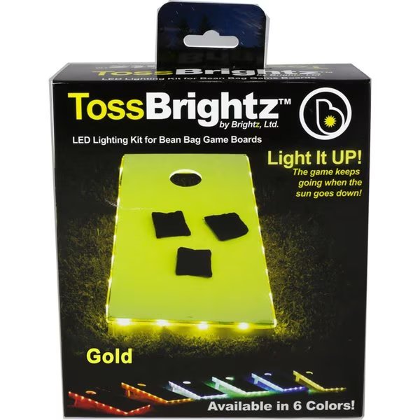 Brightz 9700436 TossBrightz Bag Game LED Lighting Kit  Gold, Brightz, Mfr#: 9700436