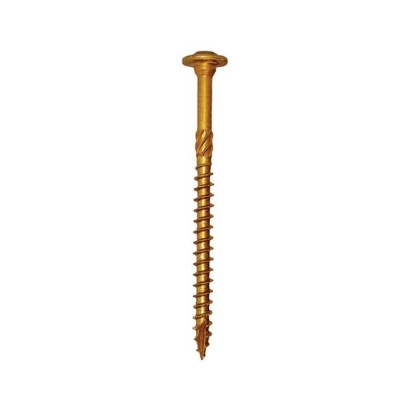 Self-Drilling Screw, 1 in, Yellow Zinc Flat Head, Tool Time, Mfr#: TO1681566