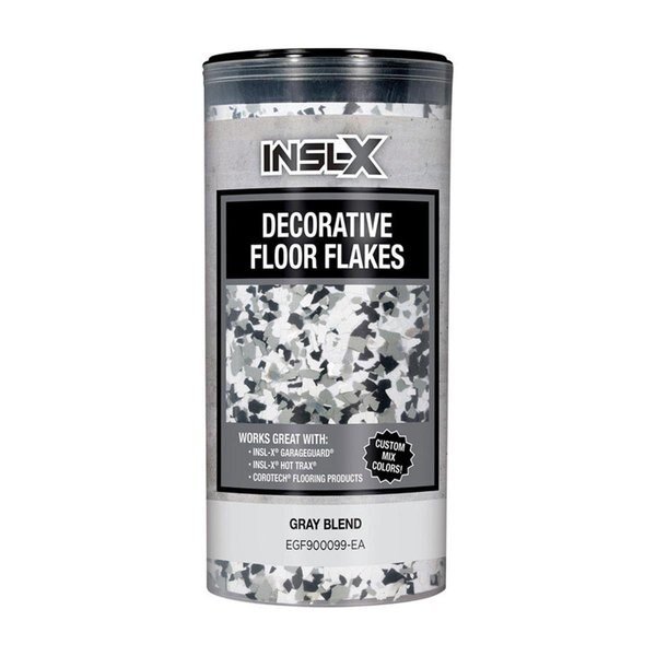 Flat Gray Blend Decorative Color Flakes & Chips, 10 oz, Insl-X By Benjamin Moore, Mfr#: IN6086