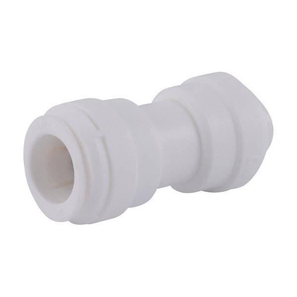 0.5 in. Push x 0.38 in. Dia. Push Plastic Reducing Coupling, White, Fast Fans, Mfr#: FA1492000