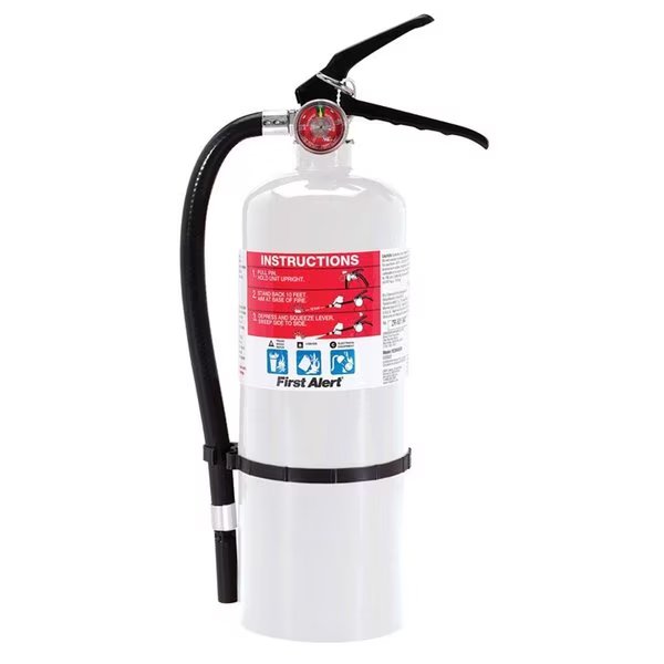 5 lbs Fire Extinguisher for Home & Workshops US Coast Guard Agency Approval, First Alert, Mfr#: FI6212