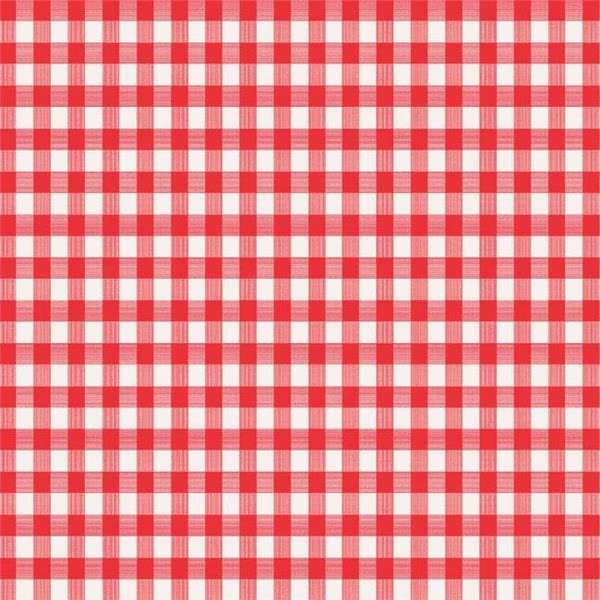 Magic Cover 6739445 52 x 52 in. Red & White Checkered Plastic Tablecloth, Magic Cover, Mfr#: 6739445