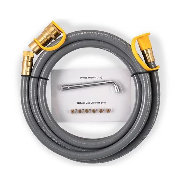0.375 in. dia. x 10 ft. Brass Quick Connect Natural Gas Conversion Kit, Blackstone, Mfr#: BL7474