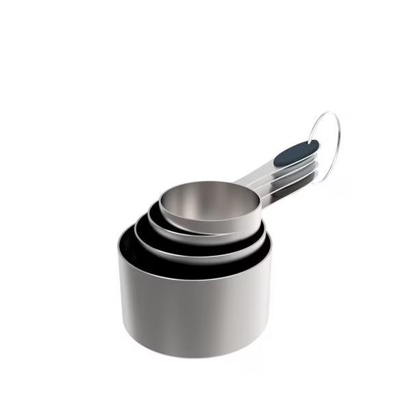Core Home 6012619 Silicone & Stainless Steel Gray Measuring Cup Set, Core Home, Mfr#: 6012619