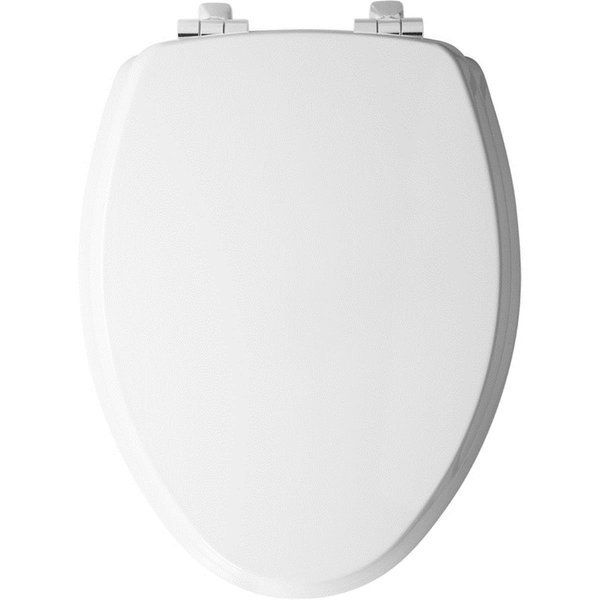 Slow Close Elongated White Molded Wood Toilet Seat, Chesterfield Leather, Mfr#: CH2514354