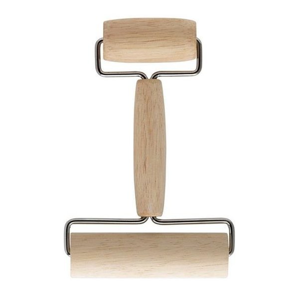 Harold Import 6311559 7 in. x 4.5 in. dia. Wood Double Dough Roller, Harold Import Co, Mfr#: 6311559