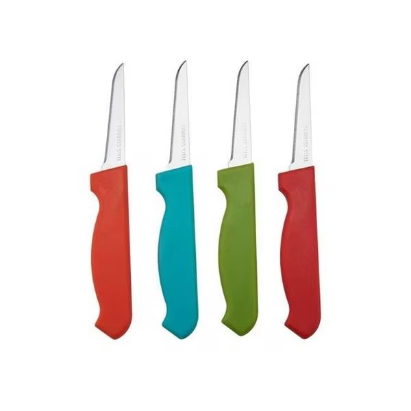 Farberware 6009323 3 in. Plastic & Stainless Steel Paring Knife Set - 4 Piece, Farberware, Mfr#: 6009323