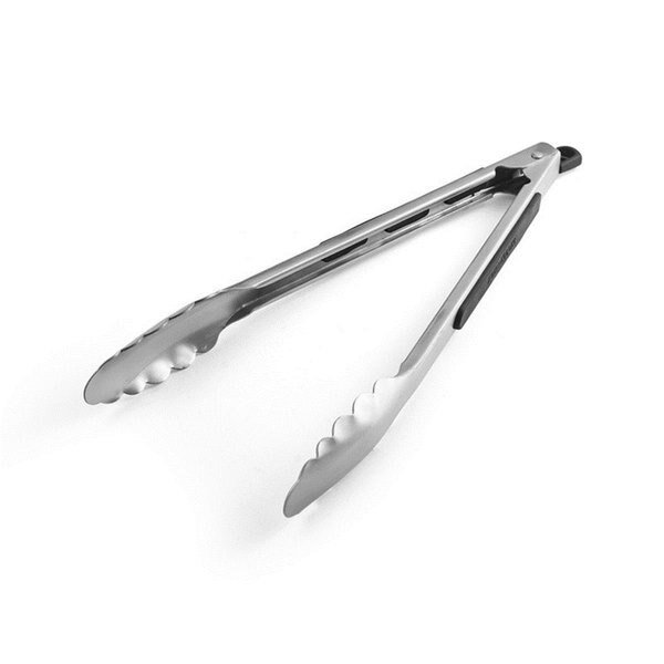 Farberware 6009321 12 in. Silver Silicone & Stainless Steel Tongs, Farberware, Mfr#: 6009321