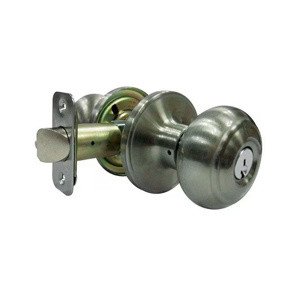 Fancy Mushroom Satin Nickel Metal Entry Knobs 3 Right Handed, Book Publishing Co, Mfr#: GR1678259