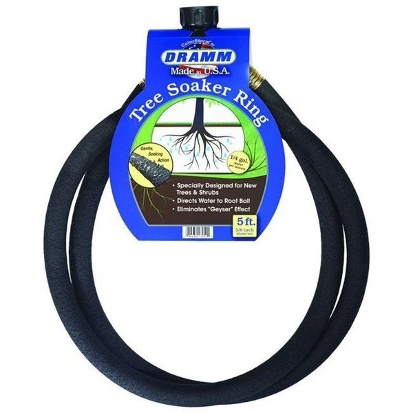Dramm 7396070 0.62 in. Dia. x 5 ft. Soaker Black Rubber Tree Soaker Ring, Dramm, Mfr#: 7396070
