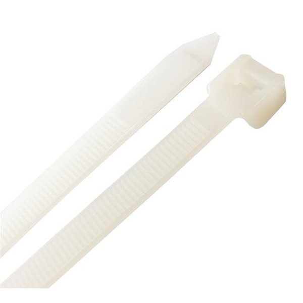 Steel Grip 3004700 18 in. Cable Tie; White - Pack of 10, Steel Grip, Mfr#: 3004700
