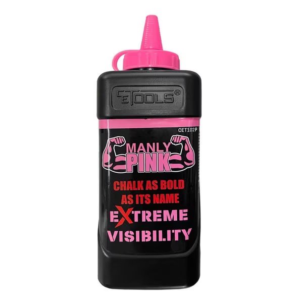 10 oz. Extreme Visibility Standard Marking Chalk - Fluorescent Pink, Fast Fans, Mfr#: FA2514873