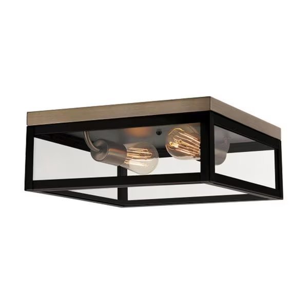 Globe Electric 3008648 5.12 x 13 x 13 in. Verona Dark Bronze Ceiling Light, Globe Electric, Mfr#: 3008648