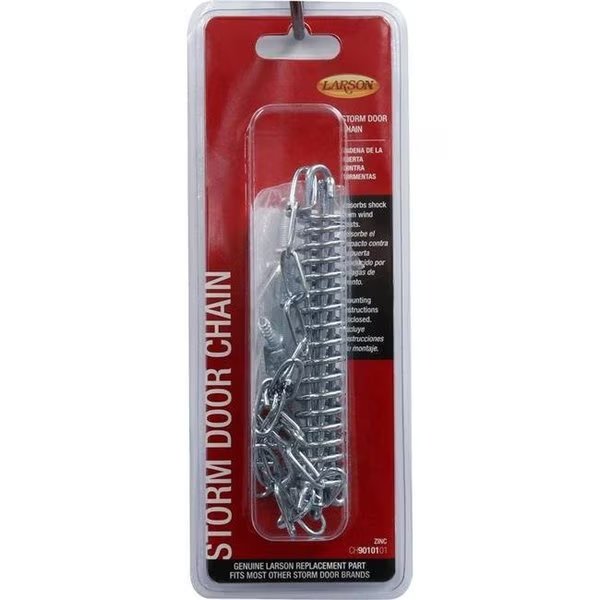 Larson 5035263 Zinc-Plated Mill Steel Storm Door Wind Chain; Mill - 9 Piece, Larson, Mfr#: 5035263