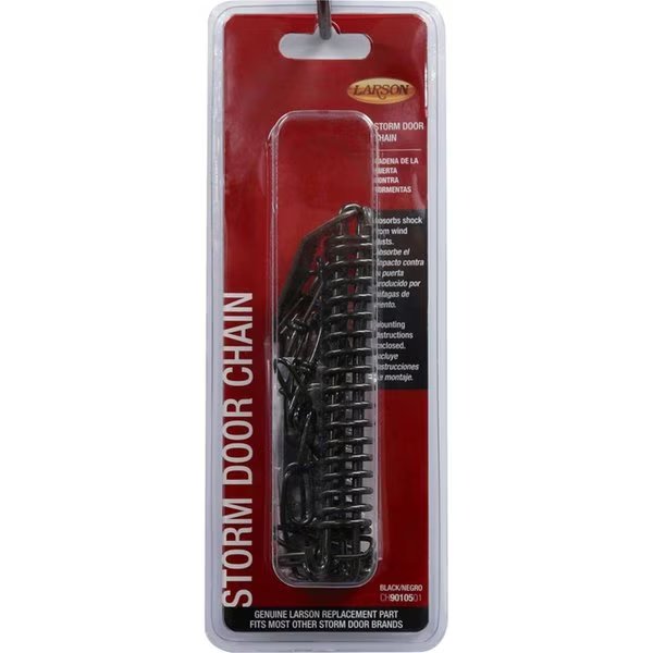 Larson 5035251 Zinc-Plated Steel Storm Door Wind Chain; Black - 9 Piece, Larson, Mfr#: 5035251