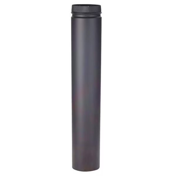 Selkirk DSP6P36-1 6 x 36 in. Double Wall Smoke Pipe  Black Matte, Selkirk Corporation, Mfr#: 45065