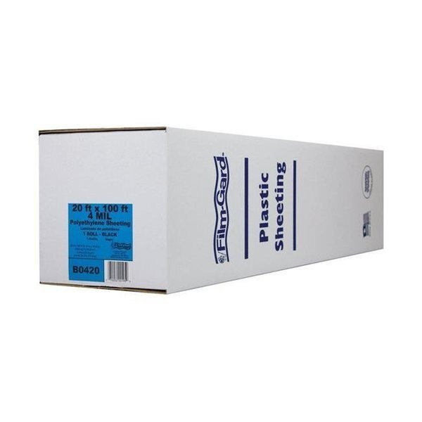 Berry Plastics 625949 4 mil 20 x 100 ft. Film Polyethylene Sheeting - Black, Berry Plastics, Mfr#: 51329