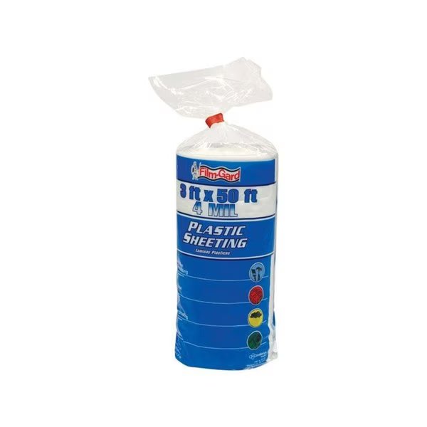 626156 4 mil 3 x 50 ft. Film Polyethylene Sheeting - Clear, Berry Plastics, Mfr#: 53394