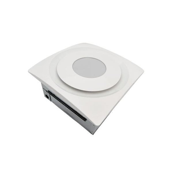 Aero Pure AP124-SL W 120 CFM Quiet Bathroom Fan with LED Light - White, Aero Pure, Mfr#: AP124-SL W