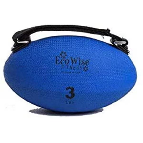 3 lbs Eco Wise Slim Olive Weight Ball, Blue Dahlia - 6.25 dia., Agm Group, Mfr#: 85703