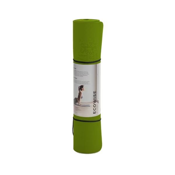 AGM Group 88135 0.25 in. Eco Wise Premium Yoga & Pilates Mat with Carring String; Green, Agm Group, Mfr#: 88135