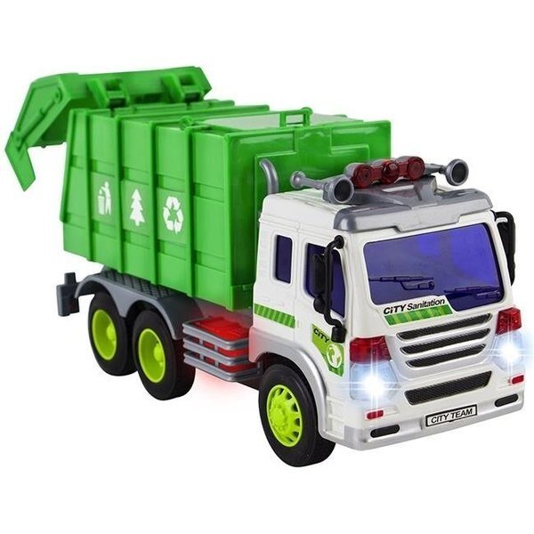 Azimport PS307S Friction Powered Garbage Truck Toy, Azimport, Mfr#: PS307S