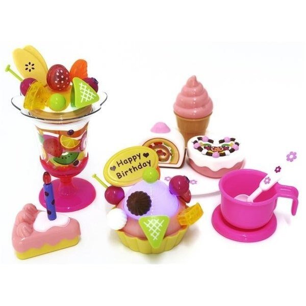 AZImport PS730 Play Food Set with Cupcake; Cakes; Ice Cream & Sundae, Azimport, Mfr#: PS730