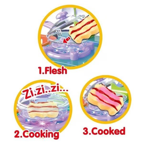 AZImport PSXG6 7 x 9 x 12.5 in. Mini Kitchen Playset with Sound & color changing for real cooking, Azimport, Mfr#: PSXG6