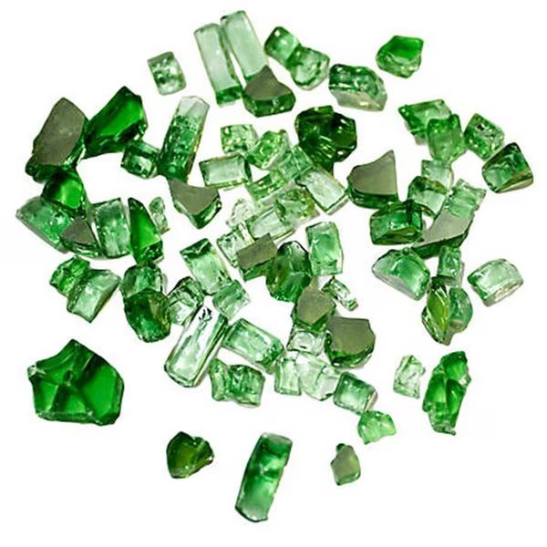 Reflective Fire Pit Glass, Green, Gardencontrol, Mfr#: GA1687364
