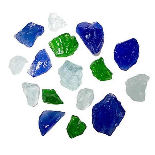 Recycled Fire Pit Glass, Pacific Blend, Gardencontrol, Mfr#: GA1889978