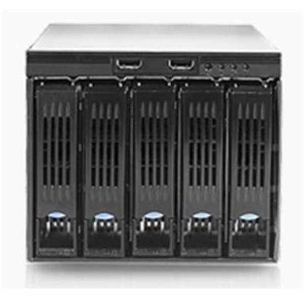 3.5 in. 5 Bay HDD Enclosure with SAS & SATA Backplane Brown Box, Boombox, Mfr#: BO2524852