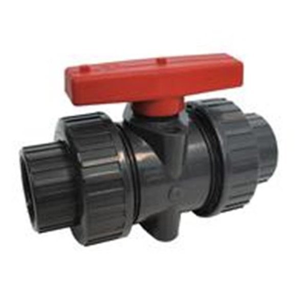 American Granby ITUV100SE 1 in. Socket True Union Ball Valve PVC - Gray, American Granby, Mfr#: ITUV100SE