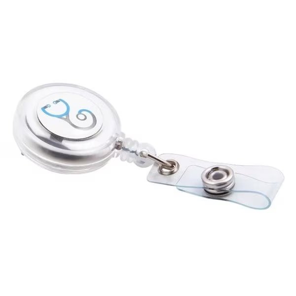 SICURIX Stethescope ID Badge Reels Round Swivel Spring Clip Strap ASSORTED Colors (68640), Sicurix, Mfr#: 68640