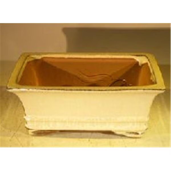 Ceramic Bonsai Pot, Beige - Rectangle, Paisaje, Mfr#: PA2529711