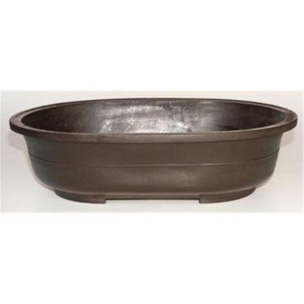 Brown Mica Bonsai Pot - Oval, Paisaje, Mfr#: PA2529762