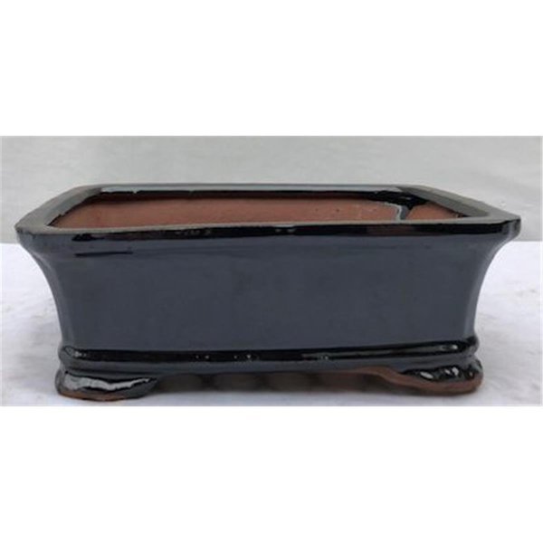 Ceramic Bonsai Pot, Black - Rectangle, Paisaje, Mfr#: PA2529851