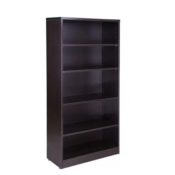 65.5 x 31 x 14 in. Bookcase, Mocha, Norstar, Mfr#: N158-MOC