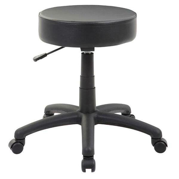 The Dot stool, Black Vinyl, Norstar, Mfr#: B210V-BK